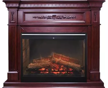 Каминокомплект Luxemburg - Темная вишня с очагом Symphony 30'' DF3020-INT