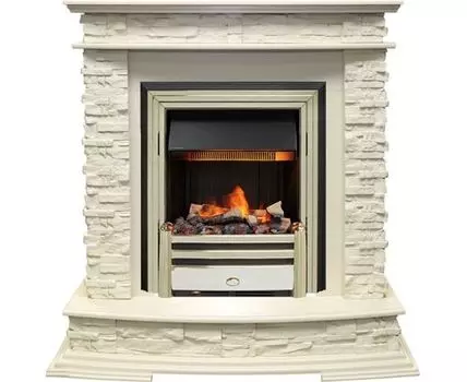 Каминокомплект Luzern - Слоновая кость с очагом Cavendish