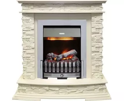 Каминокомплект Luzern - Слоновая кость с очагом Danville Chrome FB2