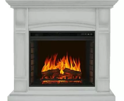 Каминокомплект Manchester - Белый с очагом Vision 23 EF LED FX