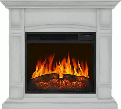 Каминокомплект Manchester - Белый с очагом Vision 23 LED FX