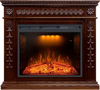 Каминокомплект Milan - Темный дуб с очагом Emerald 28