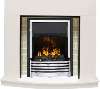 Каминокомплект Montana - Белый с очагом Flagstaff