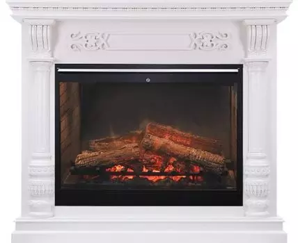 Каминокомплект Nation - Белый дуб с очагом Symphony 30'' DF3020-INT