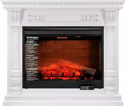 Каминокомплект Nation - Белый дуб с очагом Symphony 30'' DF3020-EU