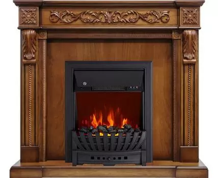 Каминокомплект Neapol - Дуб антик с очагом Aspen Black