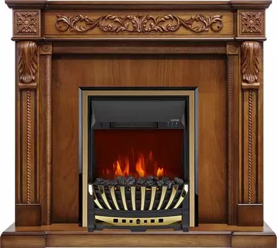 Каминокомплект Neapol - Дуб антик с очагом Aspen Gold