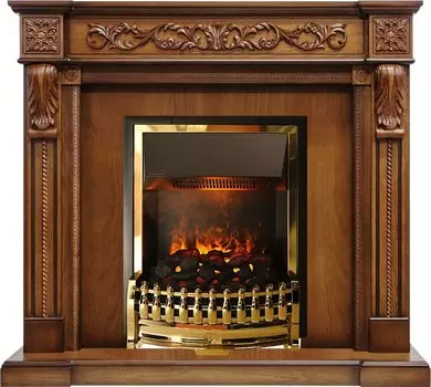 Каминокомплект Neapol - Дуб антик с очагом Atherton