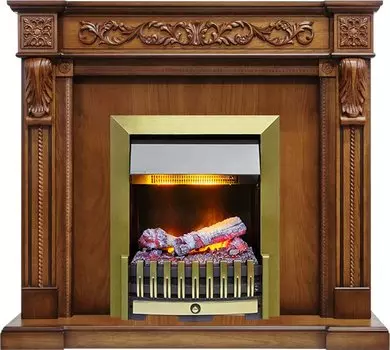 Каминокомплект Neapol - Дуб антик с очагом Danville Antique Brass FB2