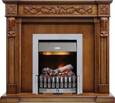 Каминокомплект Neapol - Дуб антик с очагом Danville Chrome FB2