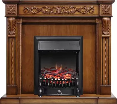 Каминокомплект Neapol - Дуб антик с очагом Fobos FX Black