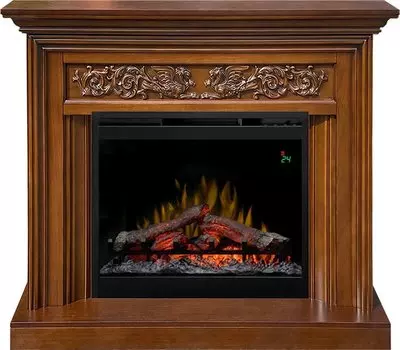 Каминокомплект Nottingham - Орех с очагом Symphony 26'' DF2624L-INT