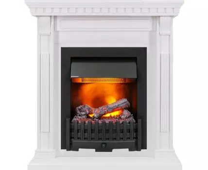 Каминокомплект Orlean - Белый дуб с очагом Danville Black FB2