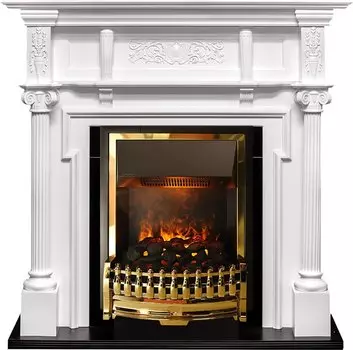 Каминокомплект Oxford - Белый с очагом Atherton
