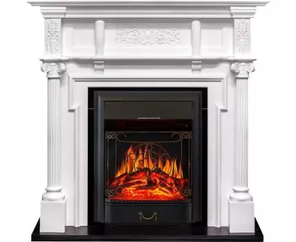 Каминокомплект Oxford - Белый с очагом Majestic FX Black