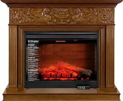 Каминокомплект Palace - Орех с очагом Symphony 30'' DF3020-EU