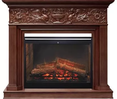 Каминокомплект Palace - Темный дуб с очагом Symphony 30'' DF3020-INT