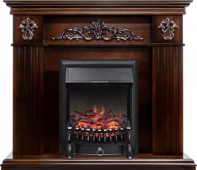Каминокомплект Provence - Коньяк с очагом Fobos FX Black