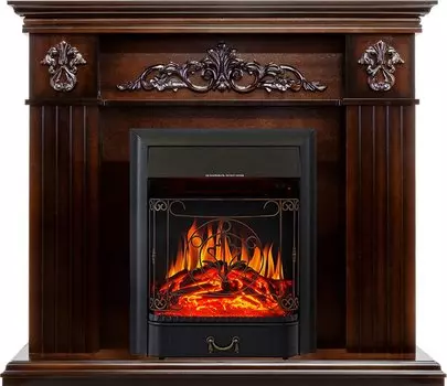 Каминокомплект Provence - Коньяк с очагом Majestic FX Black