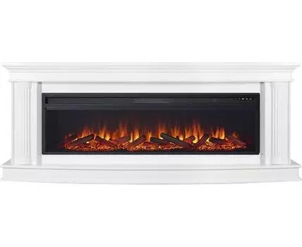 Каминокомплект Rome 60 - Белый с очагом Vision 60 LOG LED