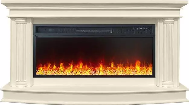 Каминокомплект Rome - Слоновая кость с очагом Vision 42 LED