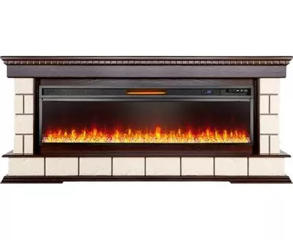 Каминокомплект Shateau 60 - Темный дуб с очагом Vision 60 LED