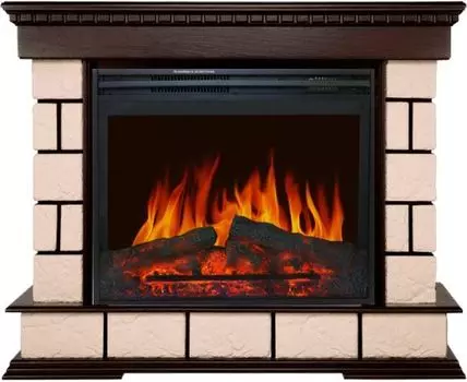 Каминокомплект Shateau - Темный дуб с очагом Jupiter FX New