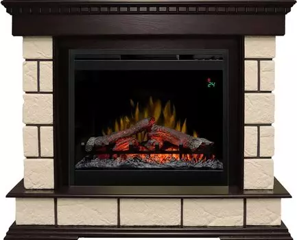 Каминокомплект Shateau Темный дуб / Шампань с очагом Symphony 26'' DF2624L-INT