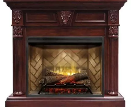 Каминокомплект Sheffield - Темная вишня с очагом Revillusion RBF30