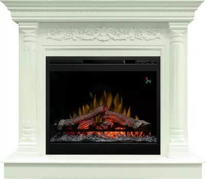 Каминокомплект Sicilia - Белый дуб с очагом Symphony 26'' DF2624L-INT