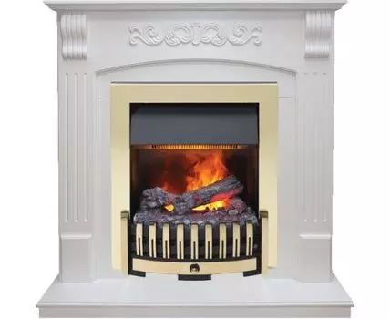 Каминокомплект Sorrento - Белый дуб с очагом Danville Brass FB2