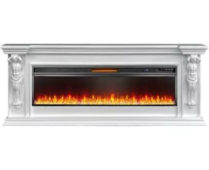 Каминокомплект Sparta 60 - Белый с очагом Vision 60 LED