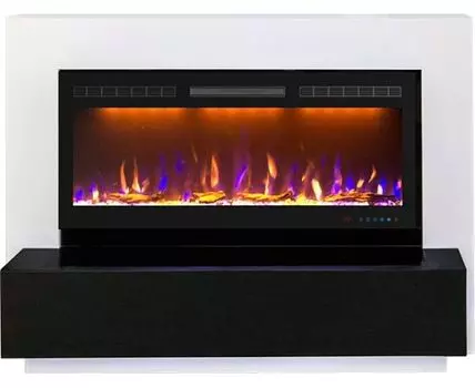 Каминокомплект Stockholm - Белый с очагом Crystal 40 RF