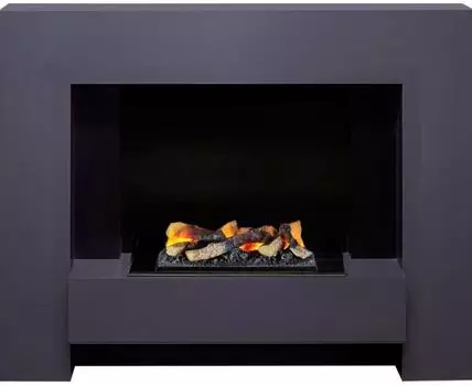 Каминокомплект Tokyo - Graphite Grey с очагом Cassette 400 LNH-INT (с дровами)