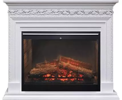 Каминокомплект Valletta - Белый с очагом Symphony 30'' DF3020-INT