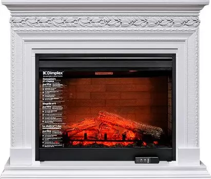 Каминокомплект Valletta - Белый с очагом Symphony 30'' DF3020-EU