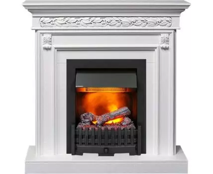 Каминокомплект Valletta - Белый (Ширина 1040 мм) с очагом Danville Black FB2