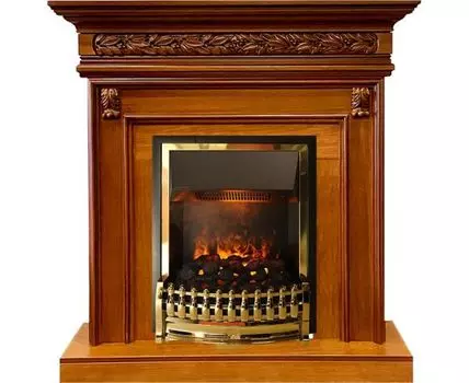 Каминокомплект Valletta - Орех с очагом Atherton