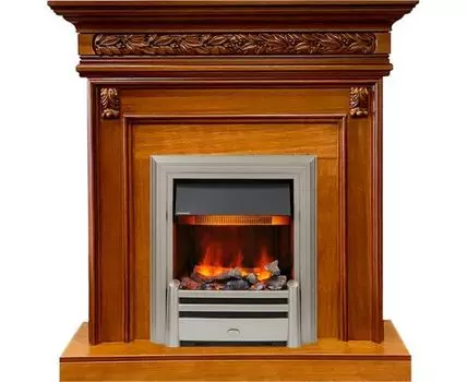 Каминокомплект Valletta - Орех с очагом Chesford