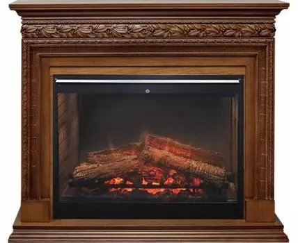 Каминокомплект Valletta - Орех (Ширина 1245 мм) с очагом Symphony 30'' DF3020-INT