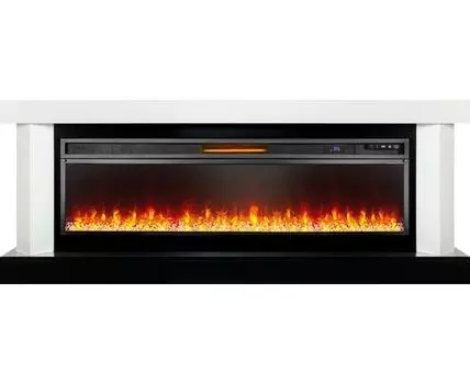 Каминокомплект Vancouver 60 - Белый с черным с очагом Vision 60 LED