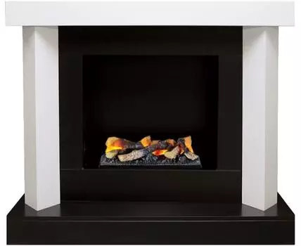 Каминокомплект Vancouver - Черный лак с очагом Cassette 400 LNH-INT (с дровами)