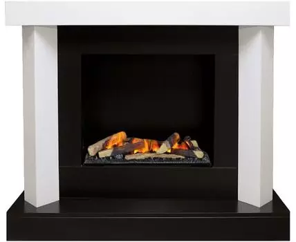 Каминокомплект Vancouver - Черный лак с очагом Cassette 600 LNH-INT (с дровами)