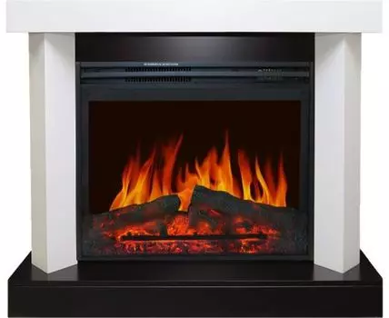 Каминокомплект Vancouver - Фактурный белый с очагом Jupiter FX New