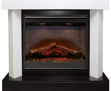 Каминокомплект Vancouver - Фактурный белый с очагом Symphony 26'' DF2608-INT