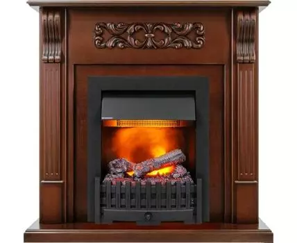 Каминокомплект Venice - Махагон коричневый антик с очагом Danville Black FB2