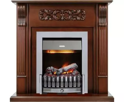 Каминокомплект Venice - Махагон коричневый антик с очагом Danville Chrome FB2