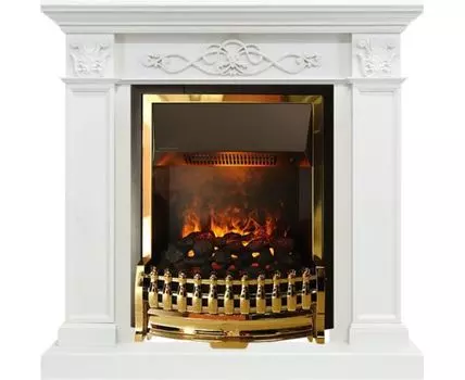 Каминокомплект Verona - Белый дуб с очагом Atherton