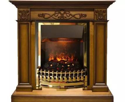 Каминокомплект Verona - Дуб антик с очагом Atherton