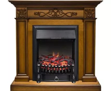 Каминокомплект Verona - Дуб антик с очагом Fobos FX Black